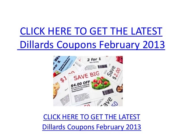 Dillards Discount coupons February 2013 - Printable Dillards Coupon codes graphic relating to Dillard Printable Coupons identify Dillards Coupon codes February 2013 - Printable Dillards Discount coupons